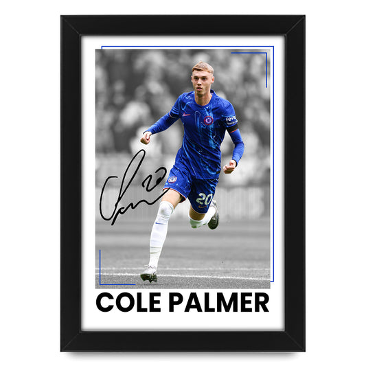 Cole Palmer Signed Poster Print - Limited Edition Autographed Footballer Memorabilia – Perfect Fan Gift
