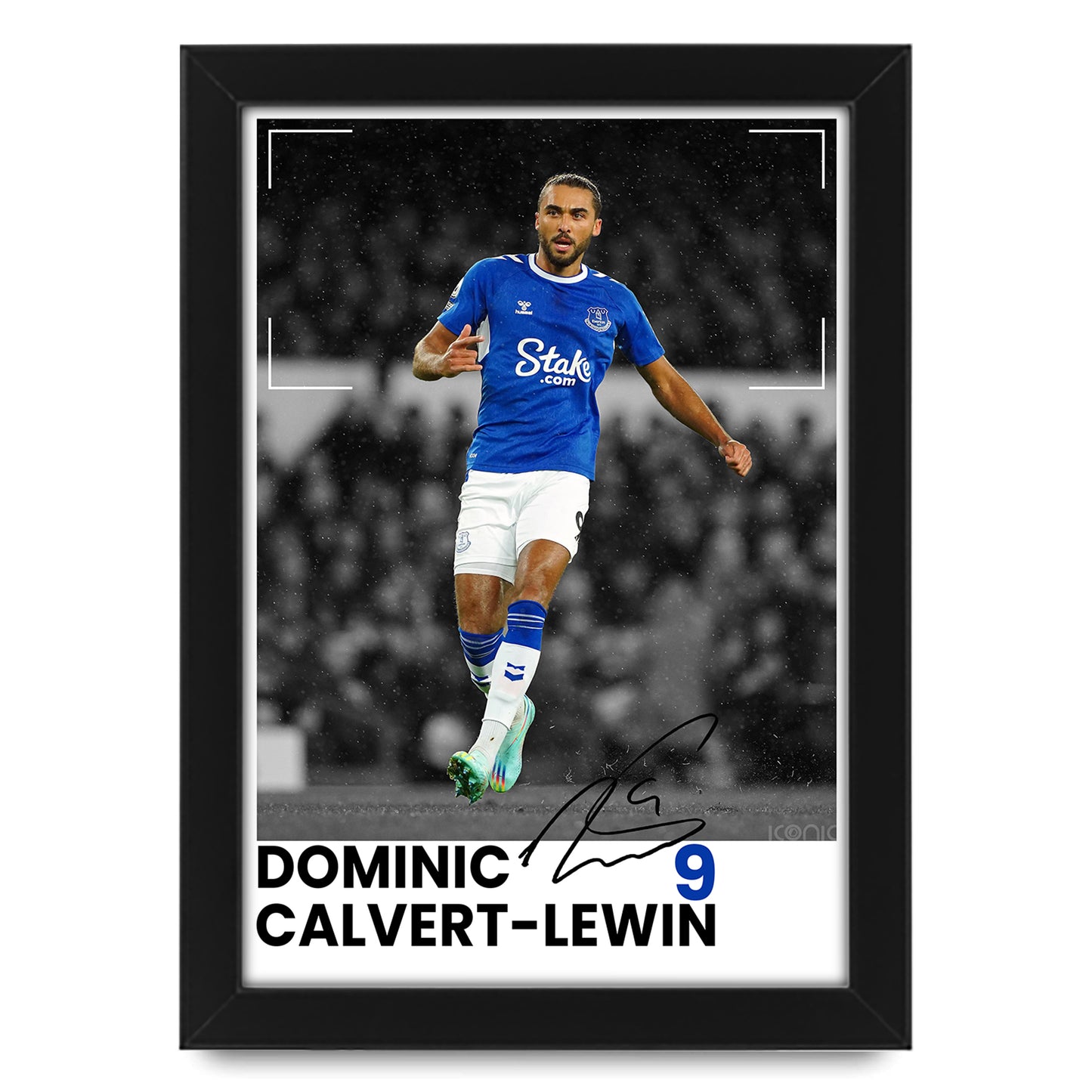 Dominic Calvert-Lewin Signed Poster Print - Limited Edition Autographed Fan Gift | Everton FC Collectible Memorabilia