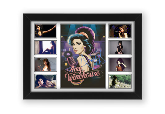 Amy Winehouse Signed Poster Print | Limited Edition Collectible Memorabilia | Fan Gift with Autograph