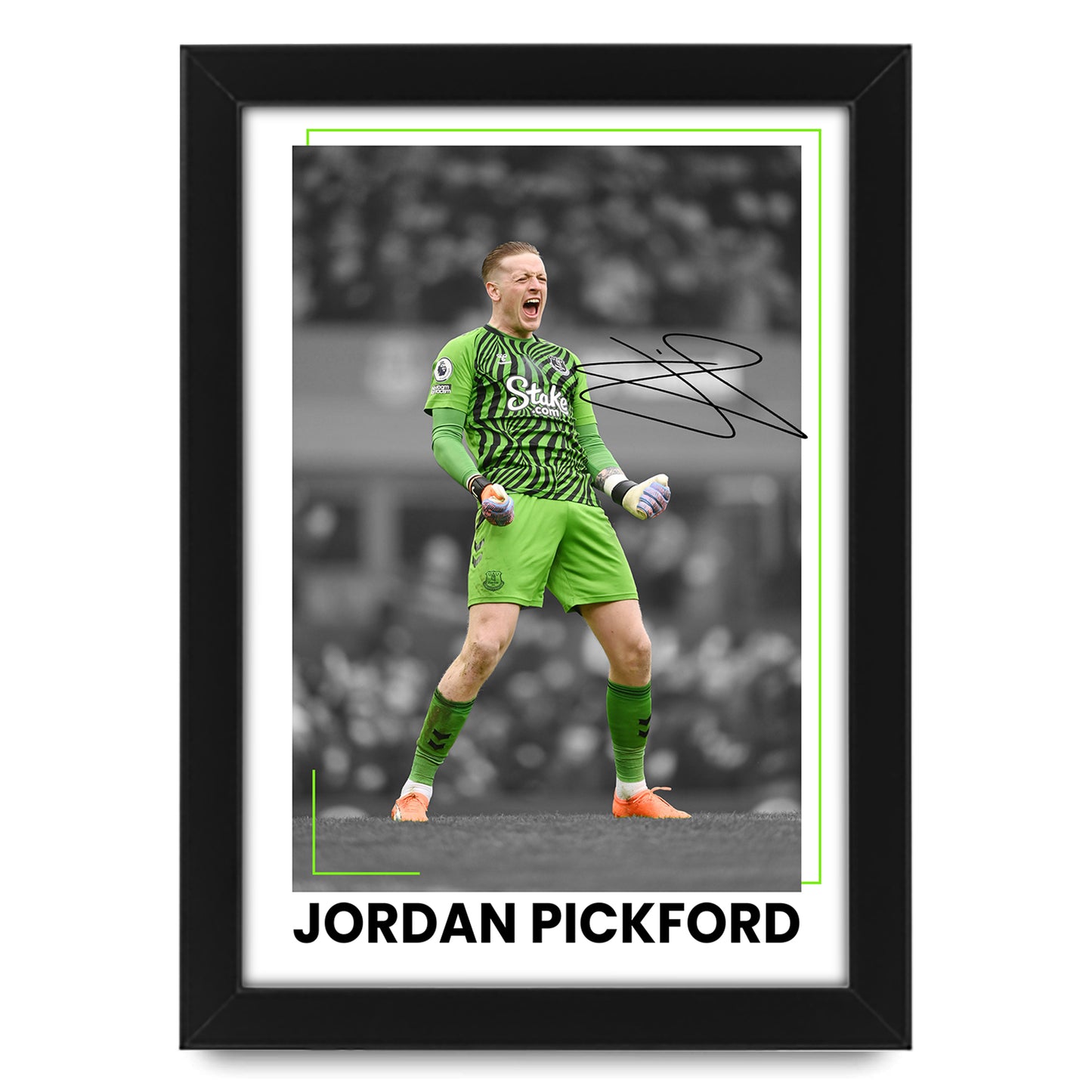 Jordan Pickford Signed Poster Print - Limited Edition Autograph Fan Gift