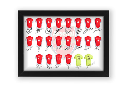 Arsenal Team 2024-25 Signed Poster Print - Limited Edition Autograph Fan Gift – Collectible Memorabilia Merchandise