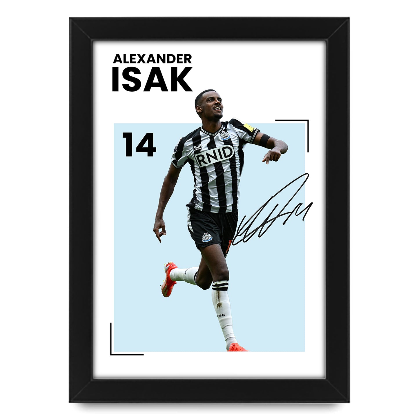 Alexander Isak Signed Poster Print | Limited Edition Autographed Football Memorabilia | Newcastle United FC