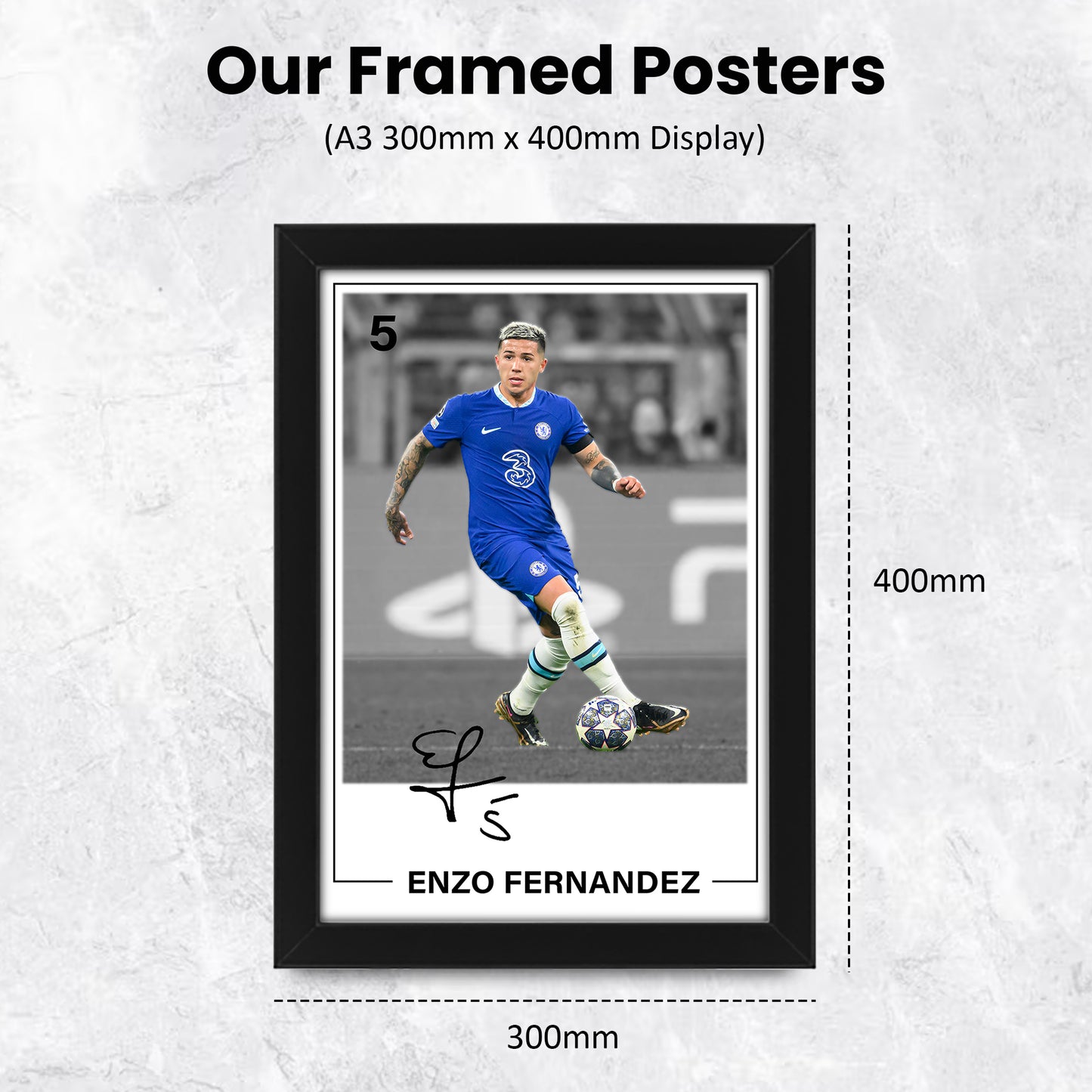 Enzo Fernández Signed Poster Print - Limited Edition Autographed Memorabilia