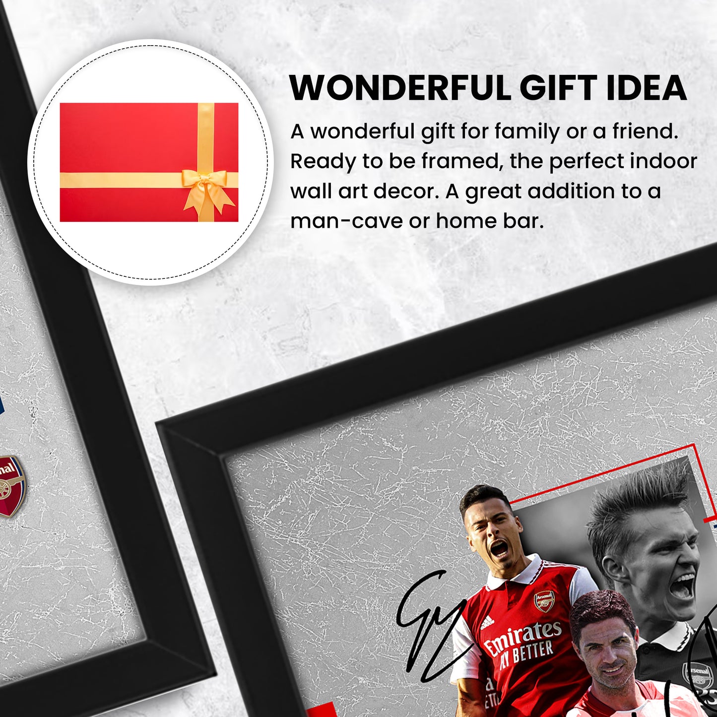 Arsenal Football Club 2024-25 Star Merchandise Signed Poster Print- Limited Edition Autograph Football Fan Gift