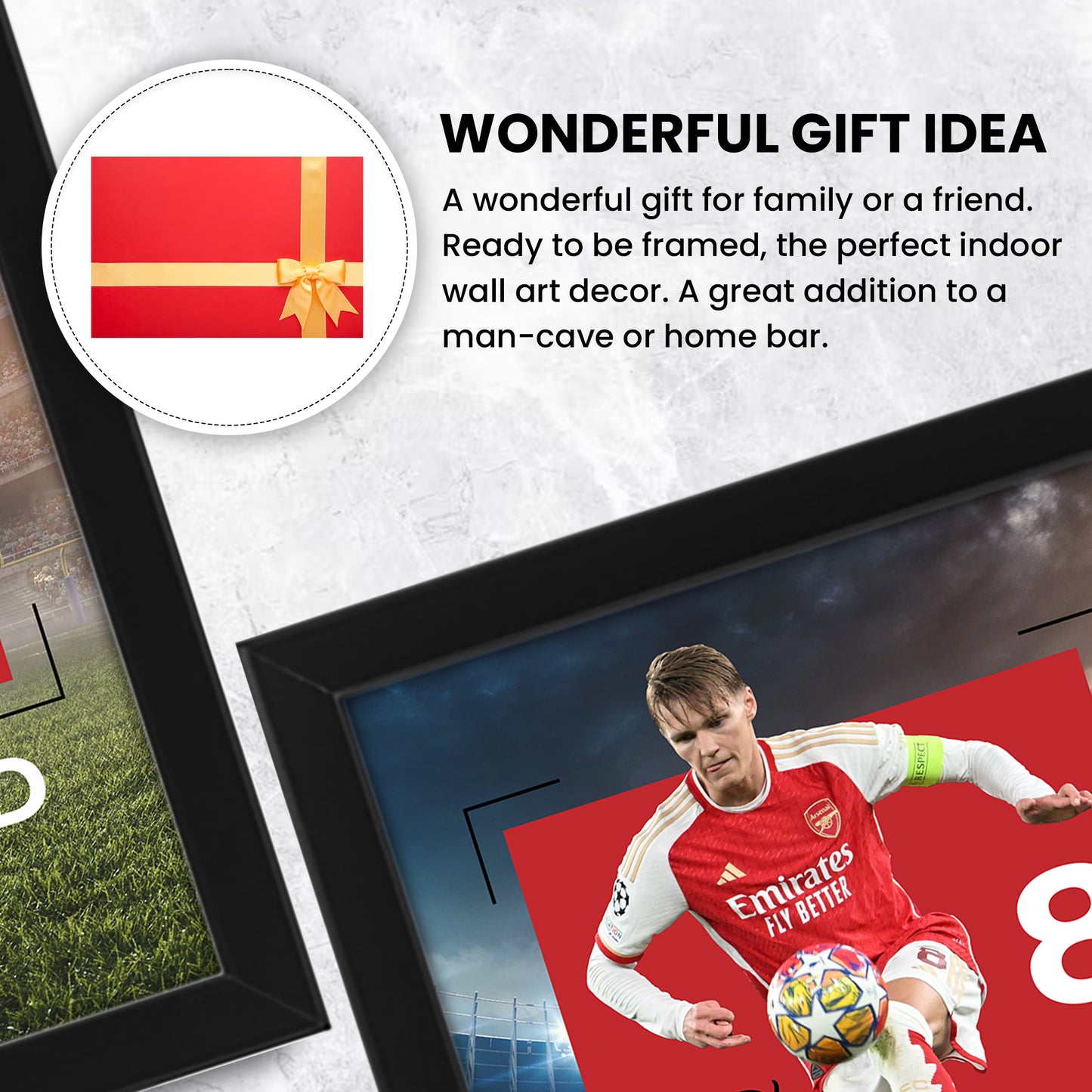 Martin Odegaard Signed Poster Print - Limited Edition Autographed Collectible Memorabilia Merchandise for Arsenal FC Fans