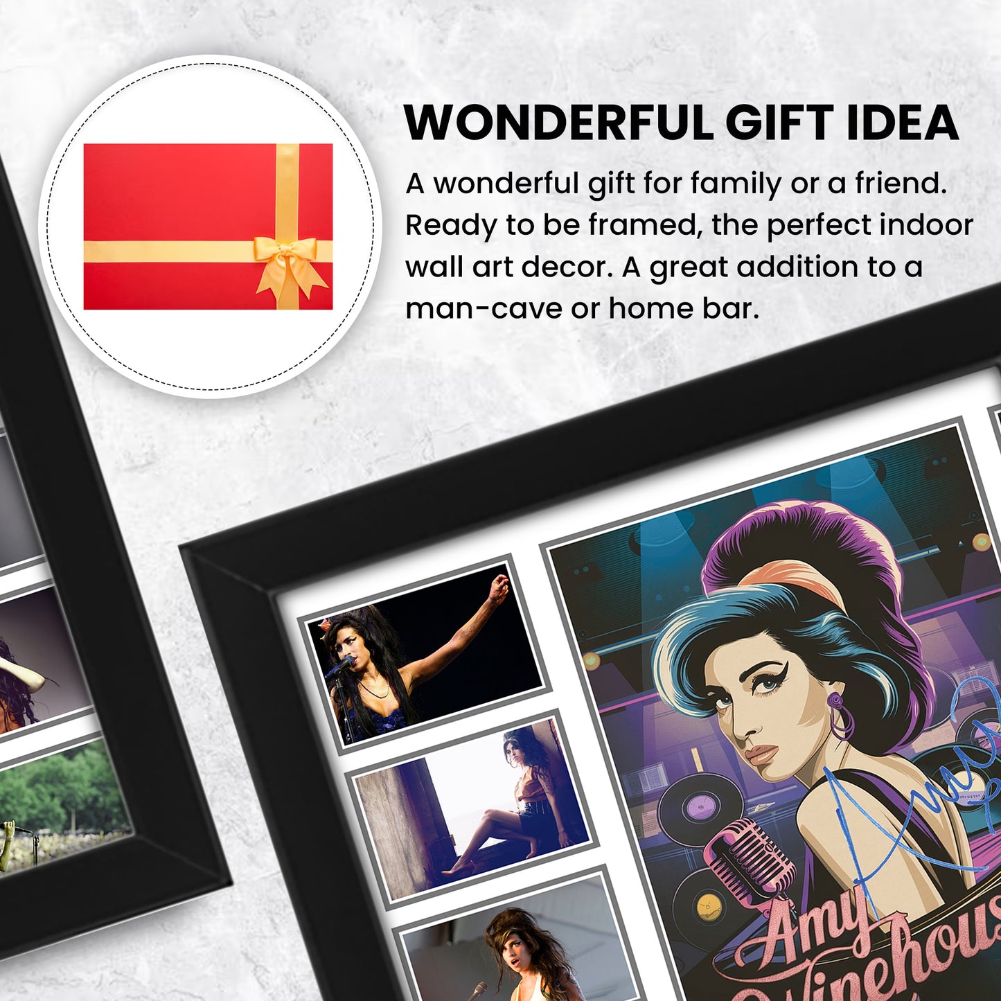 Amy Winehouse Signed Poster Print | Limited Edition Collectible Memorabilia | Fan Gift with Autograph