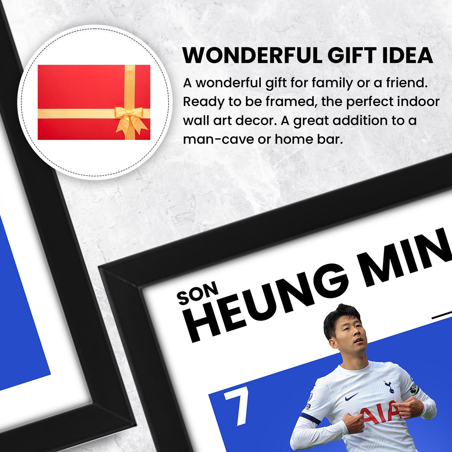 Son Heung-min Signed Poster Print - Limited Edition Autograph Fan Gift - Collectible Football Memorabilia