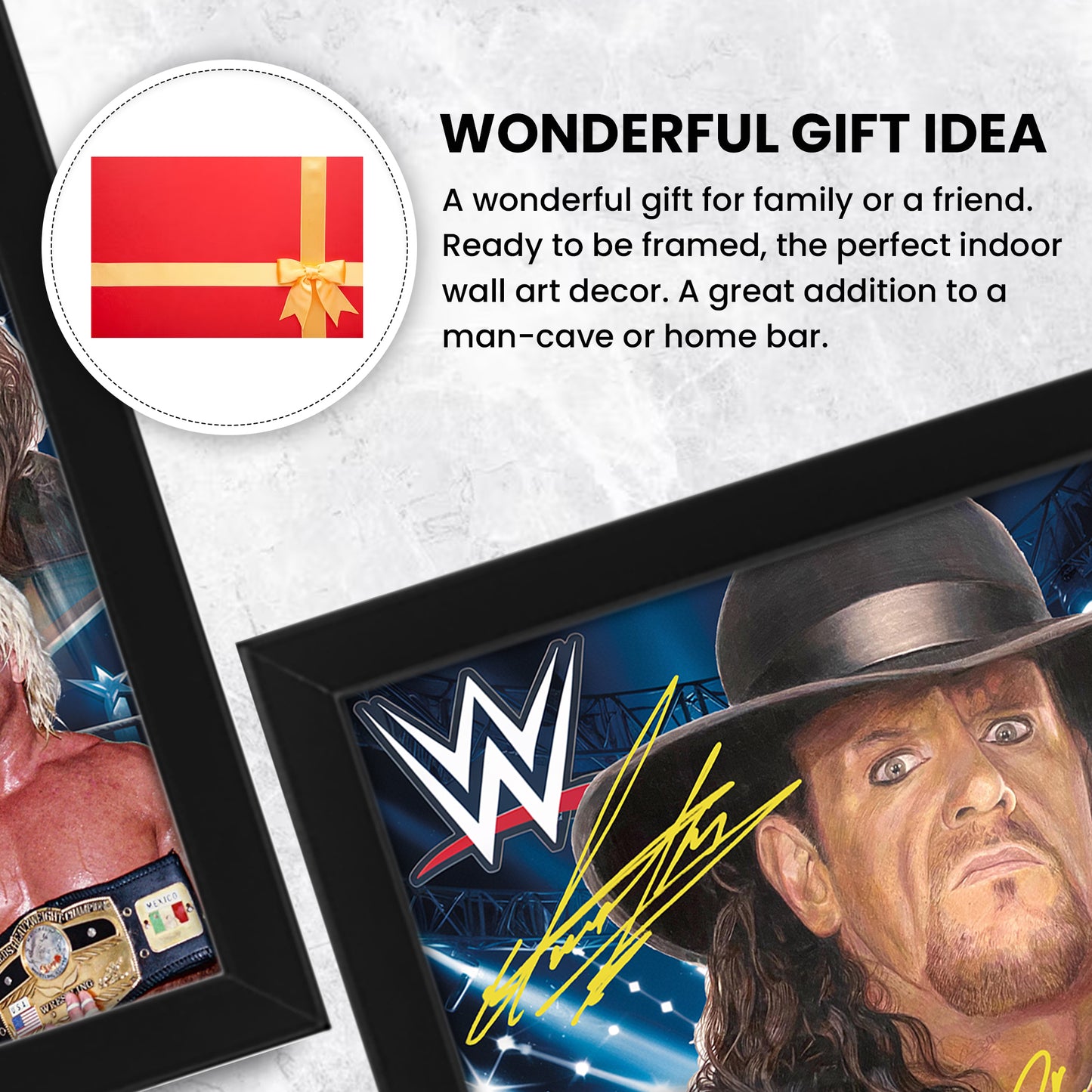WWE Wrestling Signed Poster Print – Limited Edition Autograph | Iconic WWE Legends Memorabilia | Fan Gift for Collectors