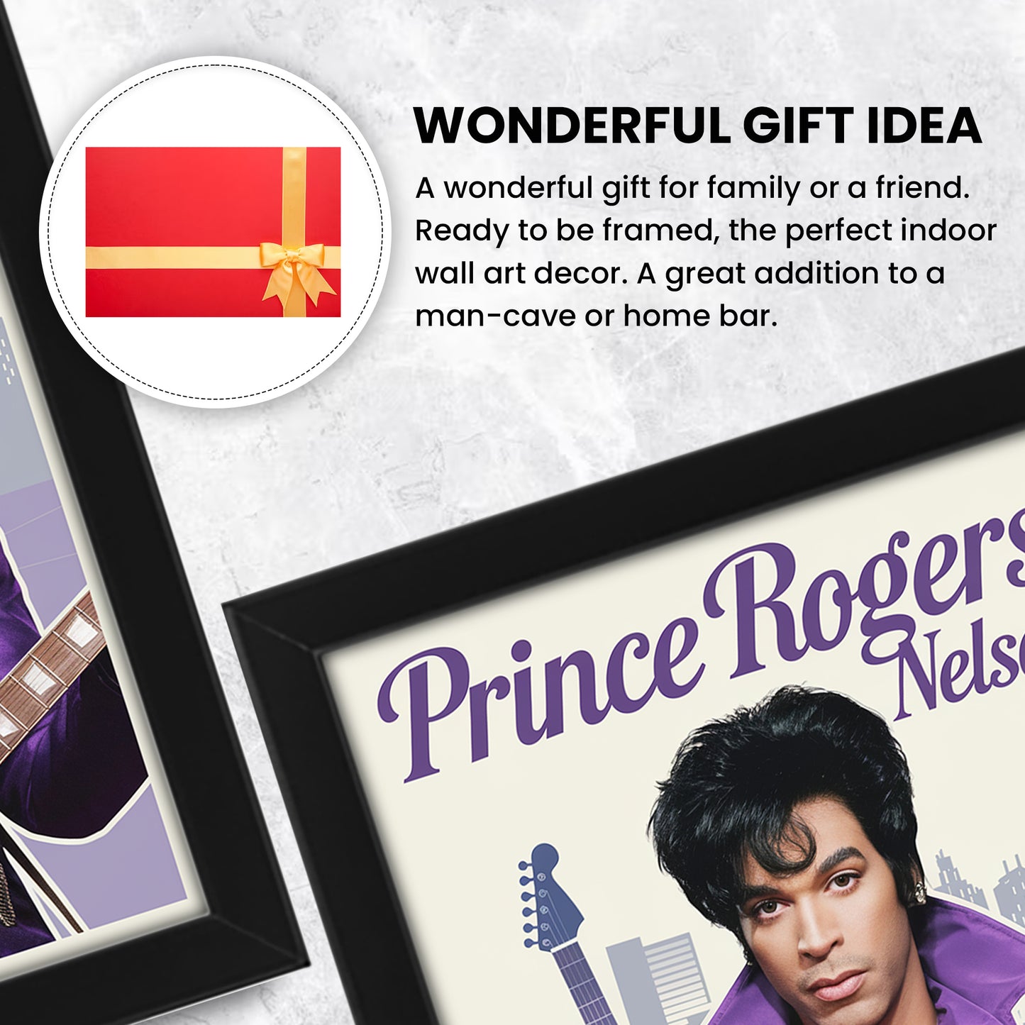 Prince Rogers Nelson Signed Poster Print | Limited Edition Collectible Memorabilia | Fan Gift for Home or Office Decor