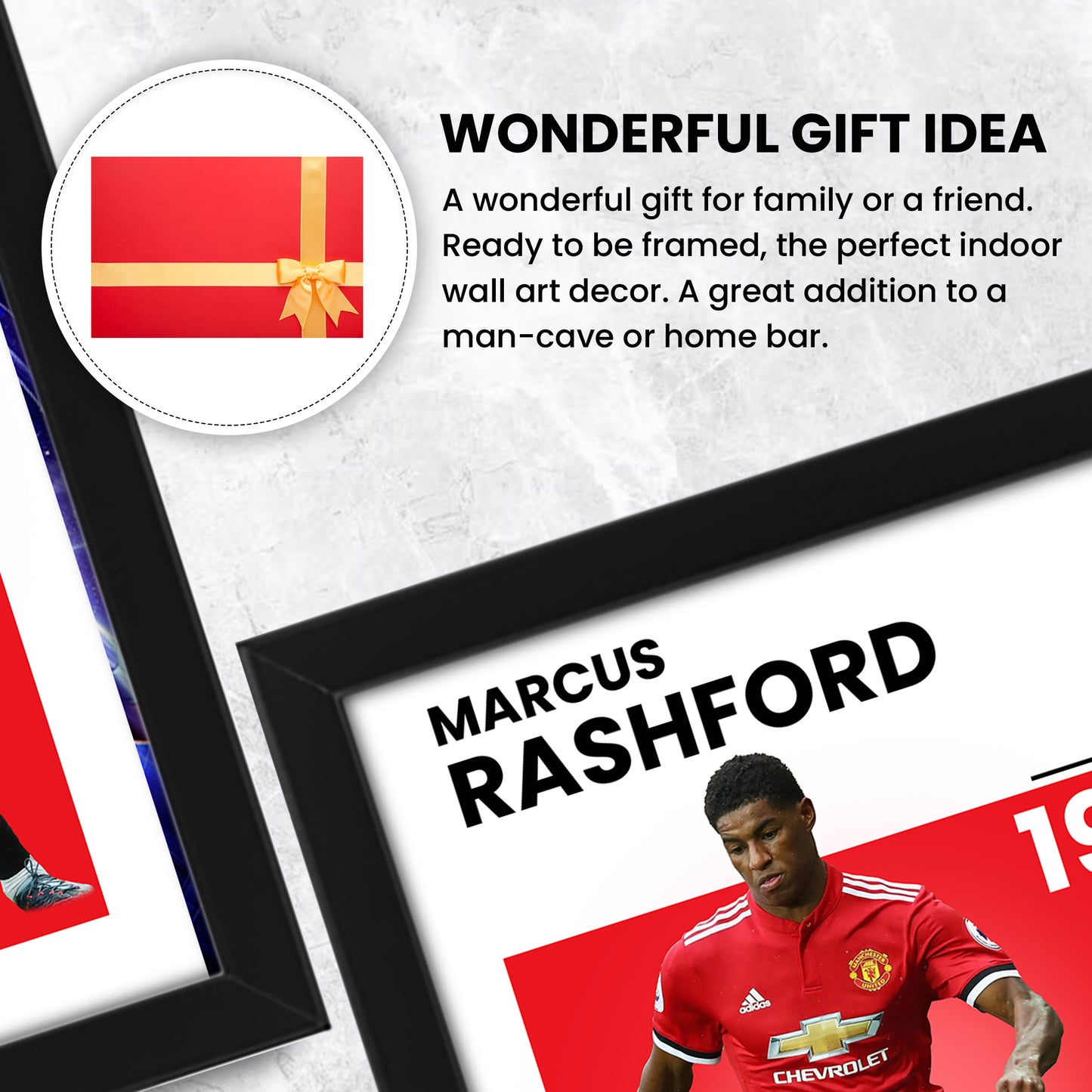 Marcus Rashford Signed Poster Print - Manchester United FC - Limited Edition Autograph
