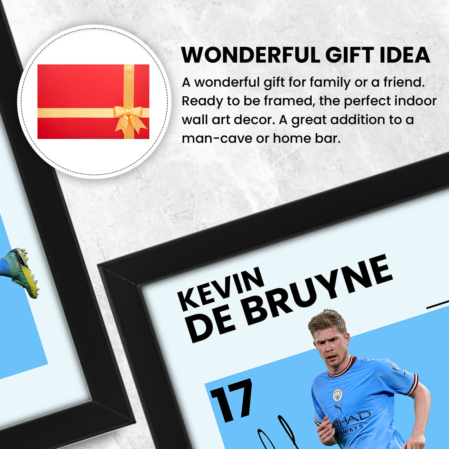 Kevin De Bruyne Signed Poster Print – Limited Edition Autographed Memorabilia | Manchester City FC