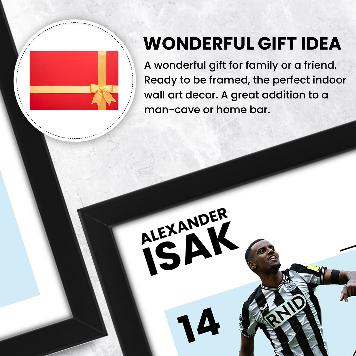 Alexander Isak Signed Poster Print | Limited Edition Autographed Football Memorabilia | Newcastle United FC