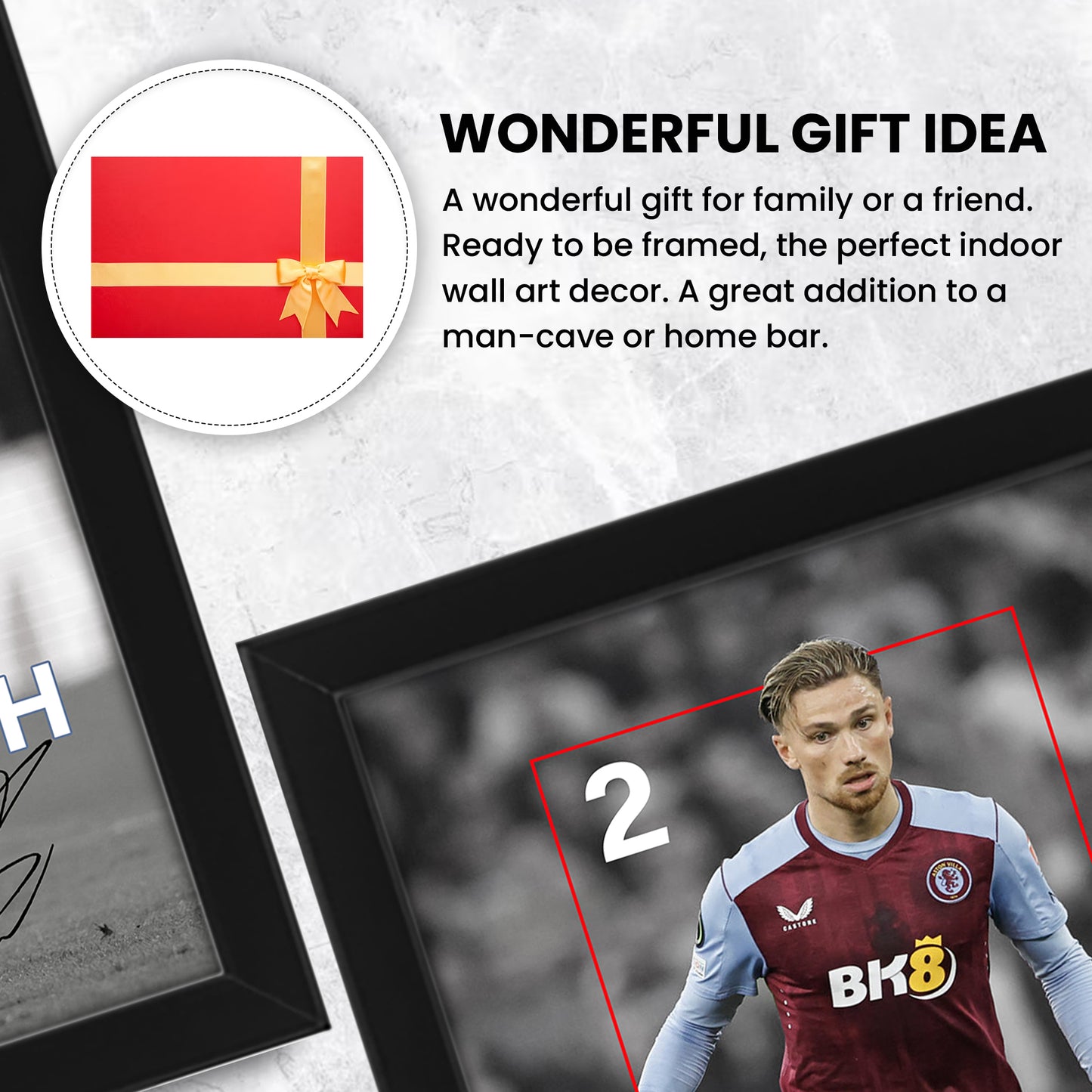 Matty Cash Signed Poster Print - Limited Edition Autographed Football Memorabilia | Aston Villa FC Fan Gift