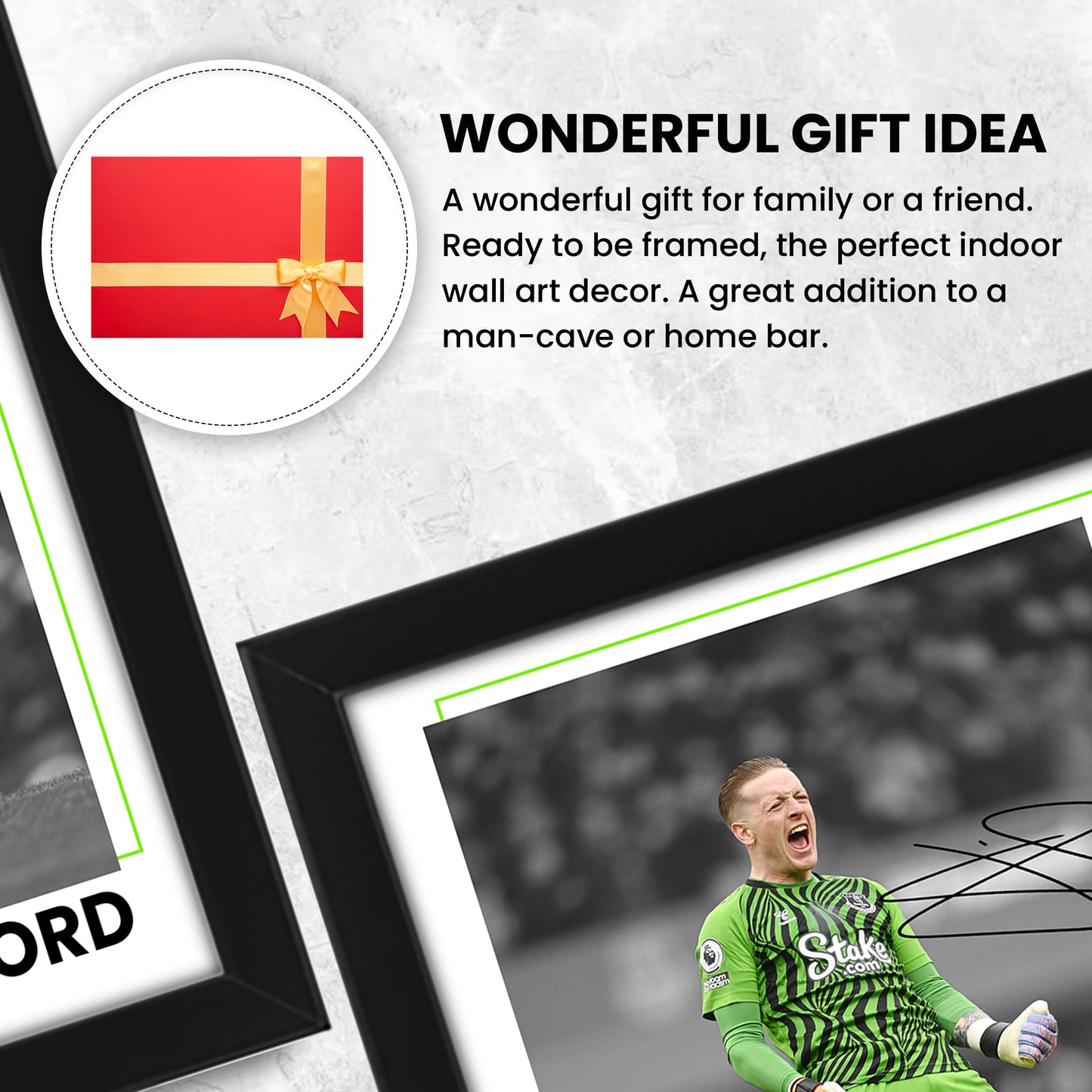 Jordan Pickford Signed Poster Print - Limited Edition Autograph Fan Gift