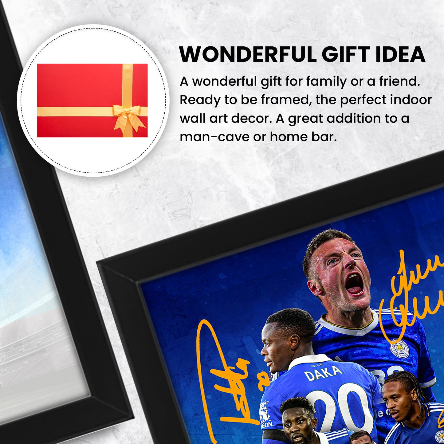 Leicester City Football Club 2024-25 Stars Merchandise Signed Poster Print- Limited Edition Autograph Football Fan Gift