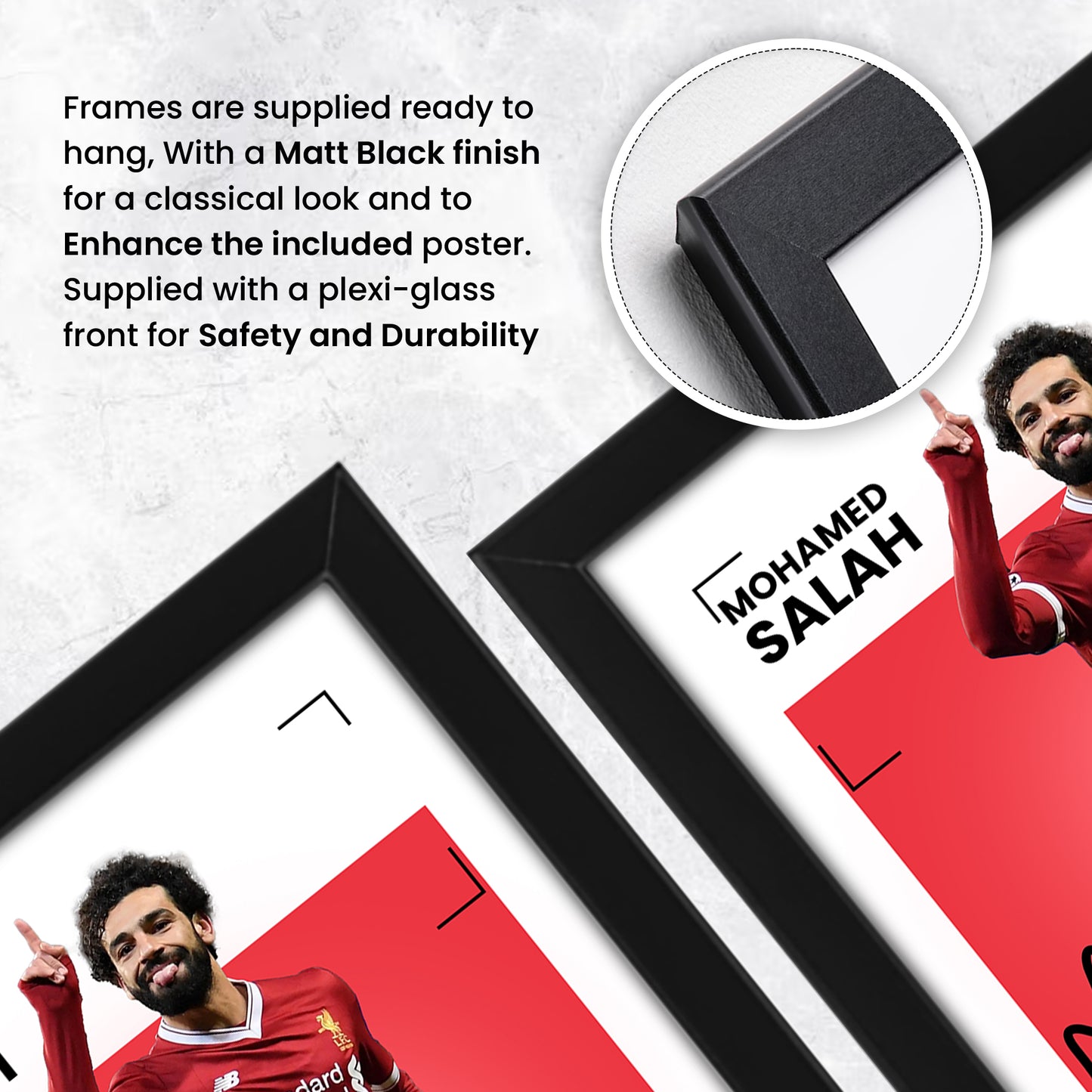 Mohamed Salah Signed Poster Print - Limited Edition Autographed Collectible Memorabilia | Liverpool FC Fan Gift