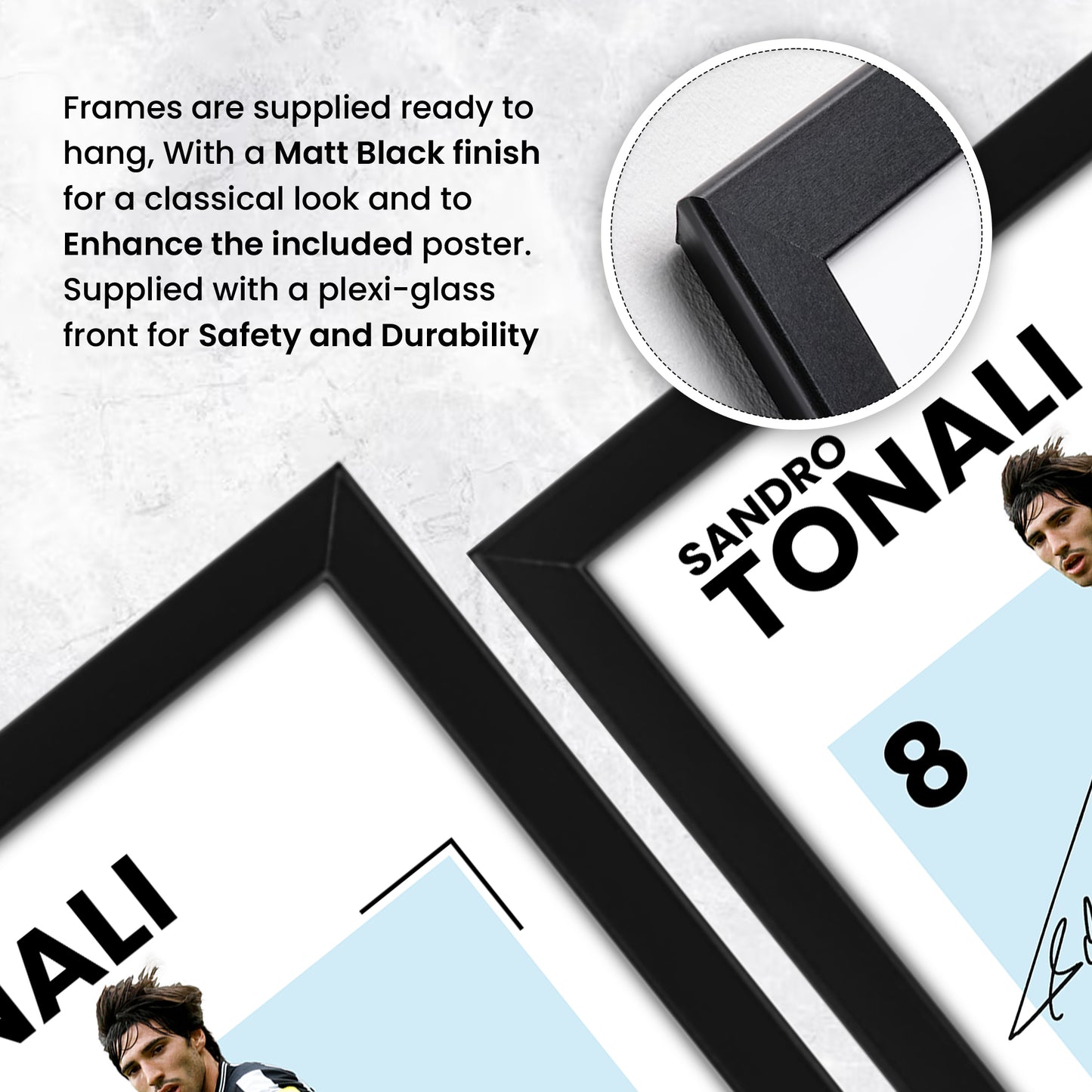 Sandro Tonali Newcastle United Signed Poster Print | Limited Edition Autograph | Football Memorabilia | Soccer Fan Gift