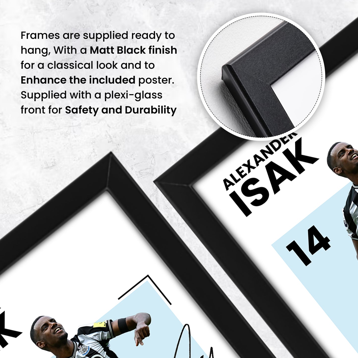 Alexander Isak Signed Poster Print | Limited Edition Autographed Football Memorabilia | Newcastle United FC