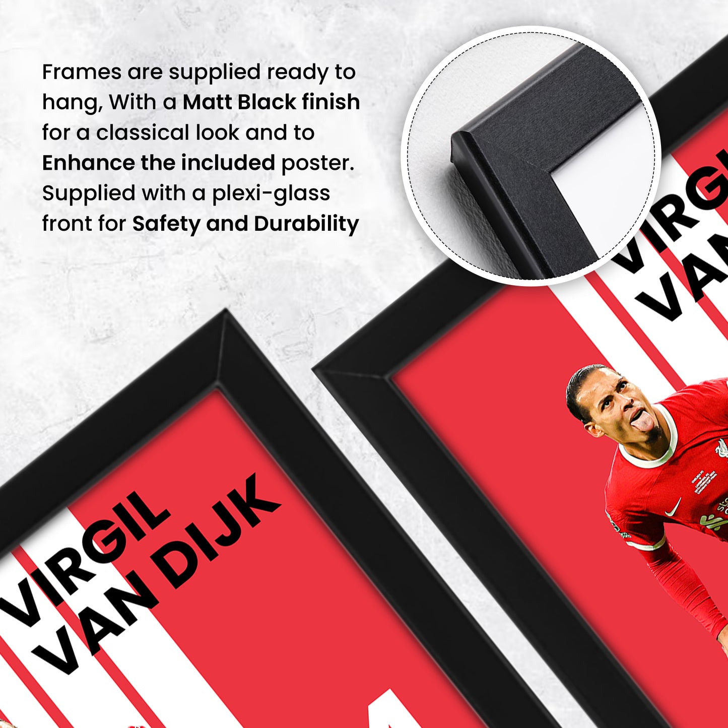 Virgil van Dijk Signed Poster Print - Limited Edition Autograph - Liverpool FC Memorabilia - Collectible Gift for Fans