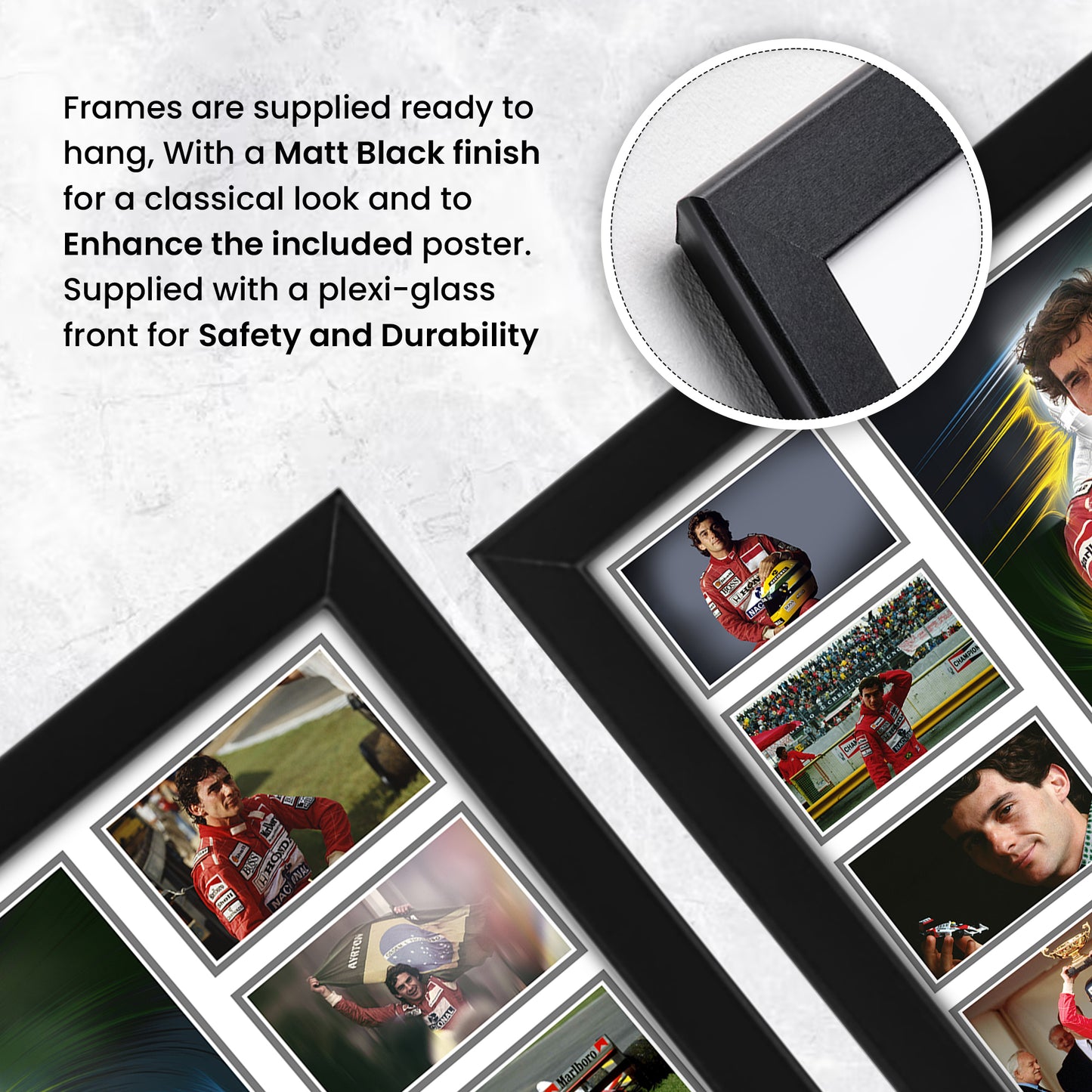 Ayrton Senna Limited Edition Poster - Autographed Print, F1 Racing Driver, Motorsports Memorabilia - Unique Gift for Fans, Collectible Artwork
