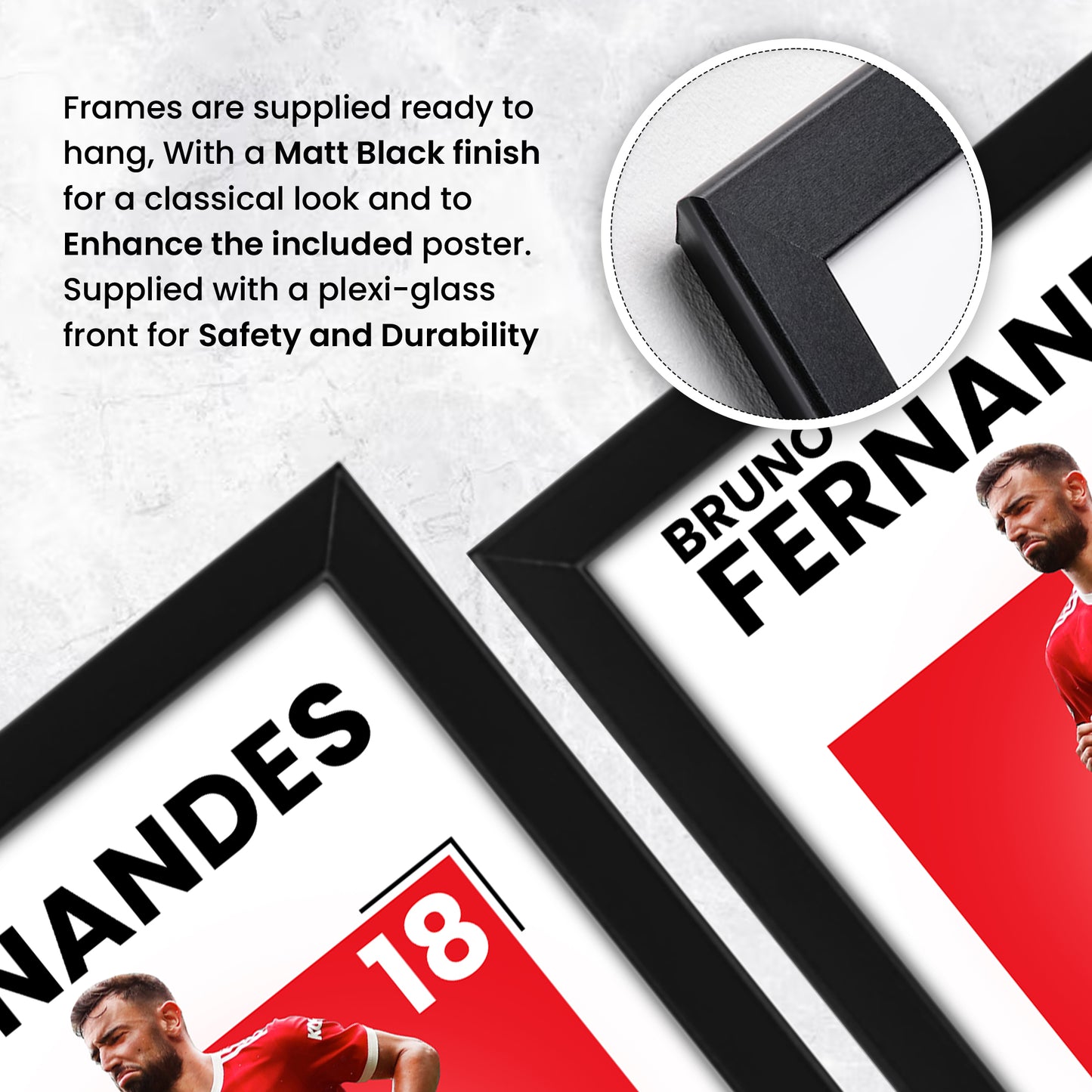 Bruno Fernandes Signed Poster Print - Limited Edition Autograph Fan Gift - Collectible Football Memorabilia - Manchester United FC
