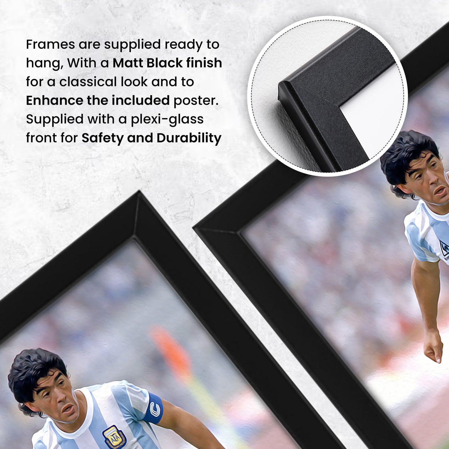 Diego Maradona Argentine Football Legend Poster - Limited Edition Autograph Print