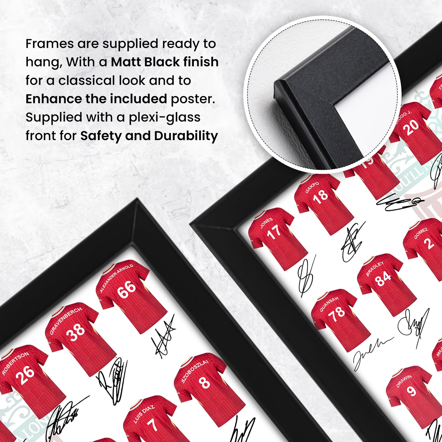 Liverpool Team 2024-25 Signed Poster Print- Limited Edition Autograph Fan Gift