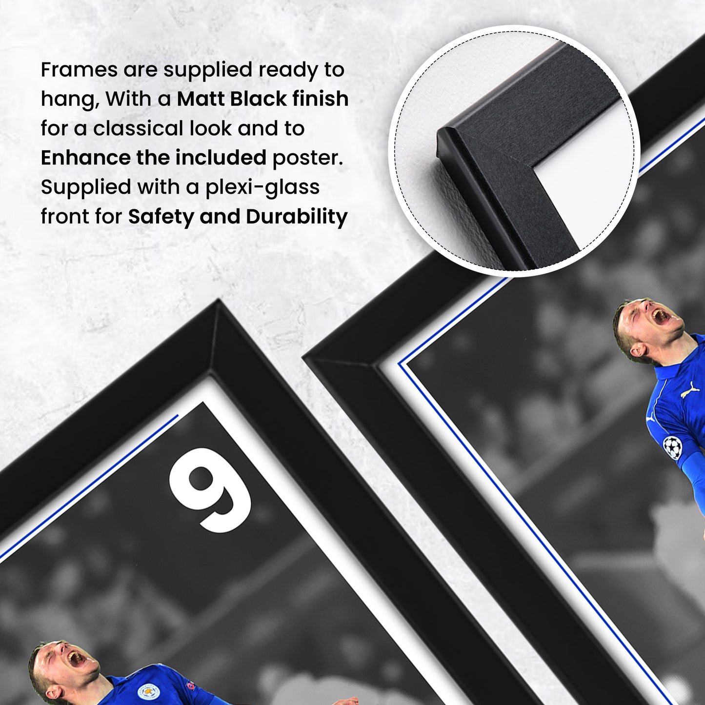 Jamie Vardy Signed Poster Print - Limited Edition Autographed Collectible Memorabilia