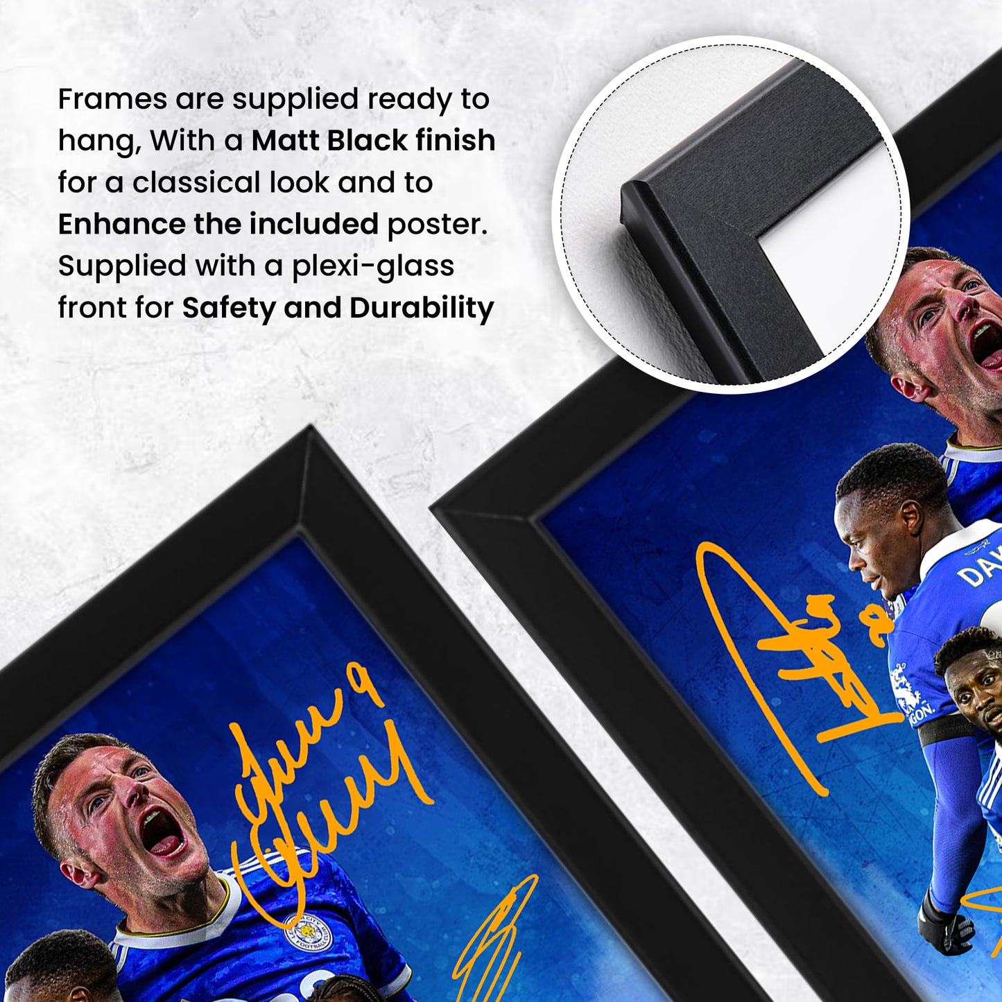 Leicester City Football Club 2024-25 Stars Merchandise Signed Poster Print- Limited Edition Autograph Football Fan Gift