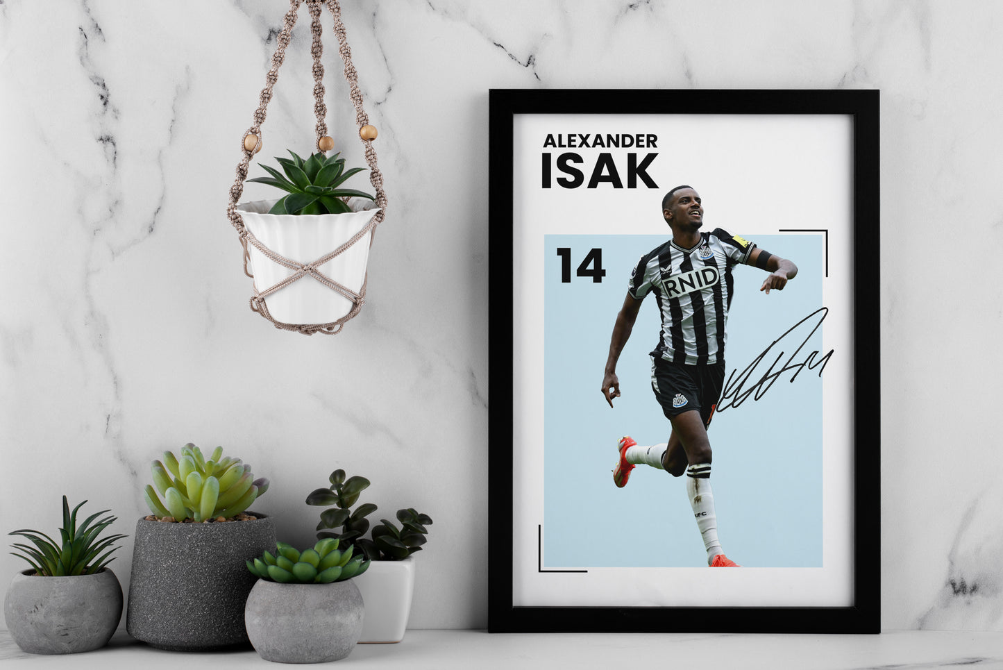 Alexander Isak Signed Poster Print | Limited Edition Autographed Football Memorabilia | Newcastle United FC