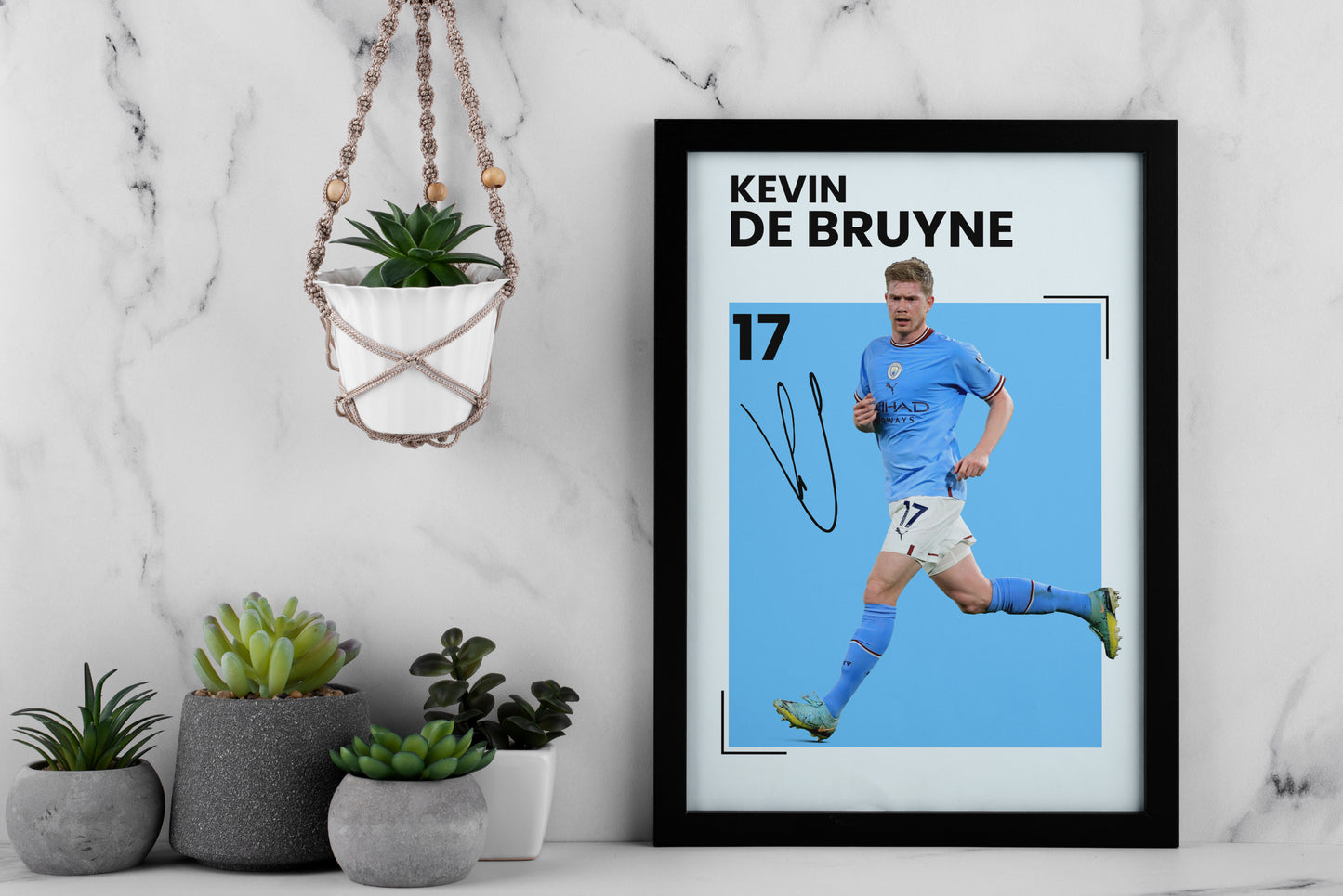 Kevin De Bruyne Signed Poster Print – Limited Edition Autographed Memorabilia | Manchester City FC