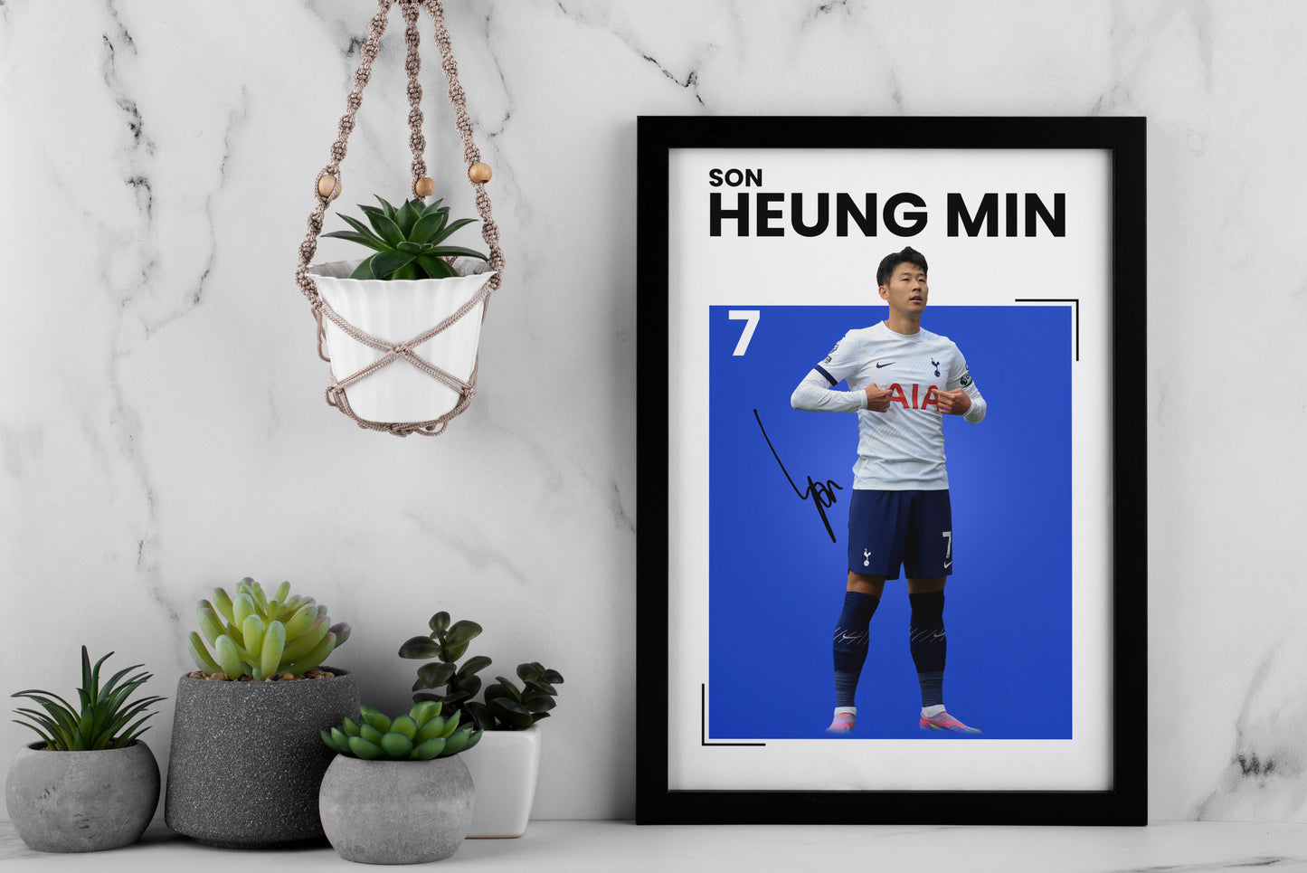 Son Heung-min Signed Poster Print - Limited Edition Autograph Fan Gift - Collectible Football Memorabilia
