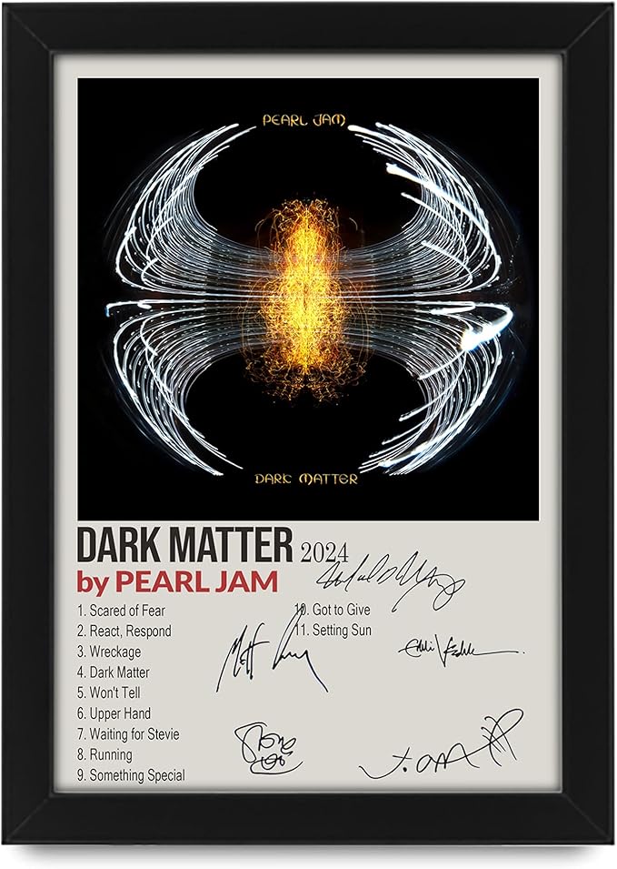 Pearl Jam - Dark Matter Signed Poster Print- Limited Edition Autograph Fan Gift – Collectible Memorabilia Merchandise