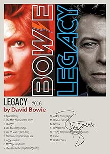 David Bowie - Legacy Album Cover Signed Poster Print- Limited Edition Autograph Fan Gift – Collectible Memorabilia Merchandise