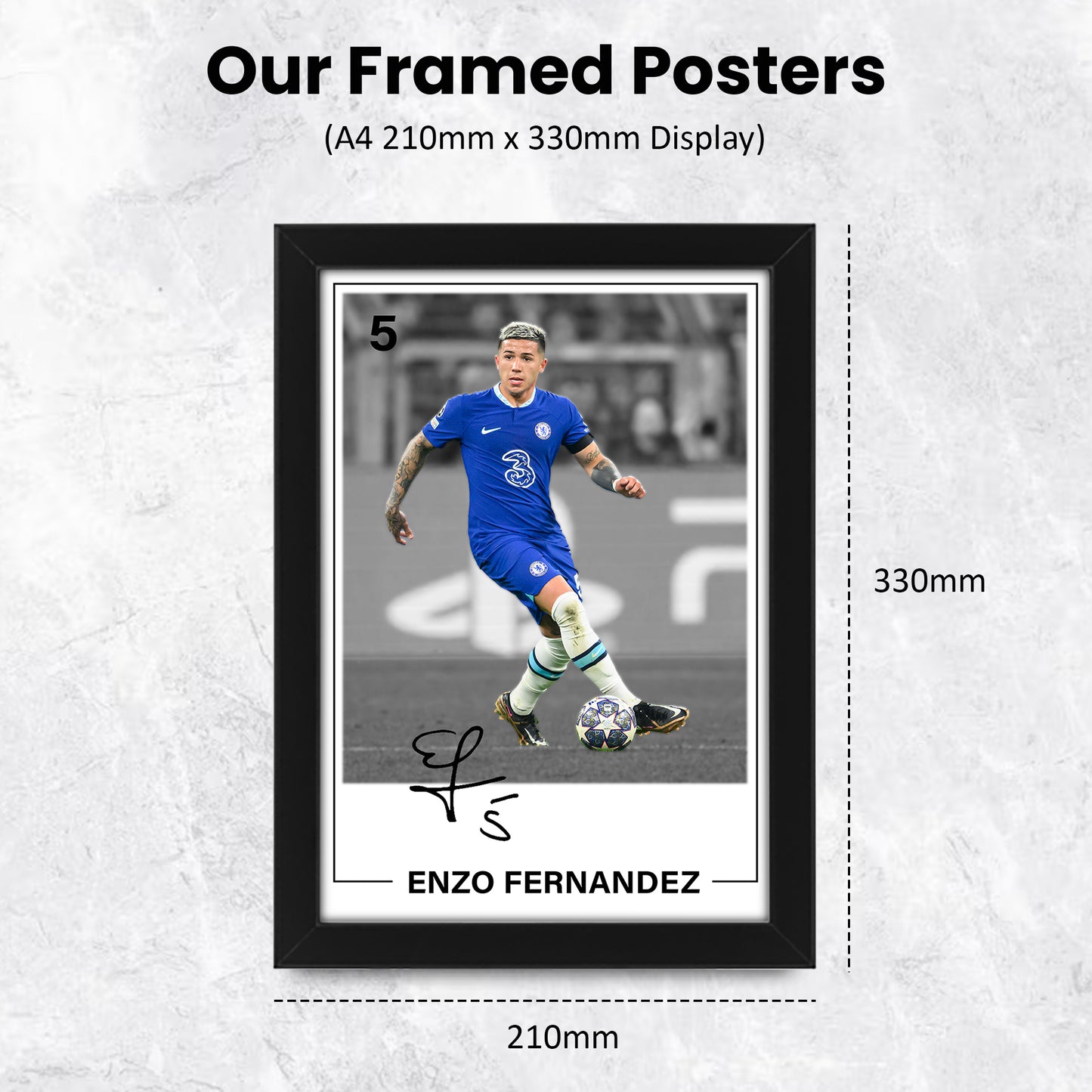 Enzo Fernández Signed Poster Print - Limited Edition Autographed Memorabilia