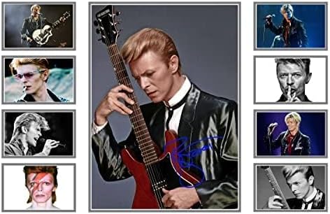 AllStarMedia David Bowie Autographed Collage Poster Print - Gift for Music Lovers and Collectors