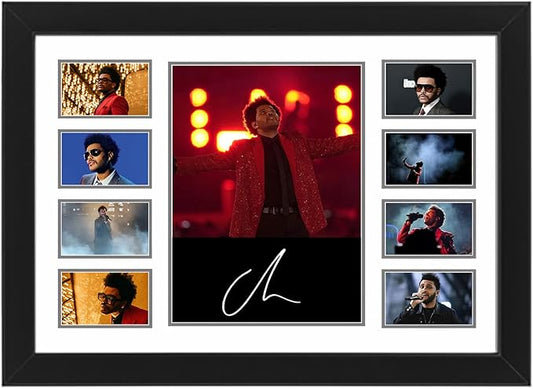 AllStarMedia The Weeknd Autographed Collage Poster Print - Music Wall Art Decor for Bedroom or Dorm Room - Limited Edition Poster, Gift for Music Lovers
