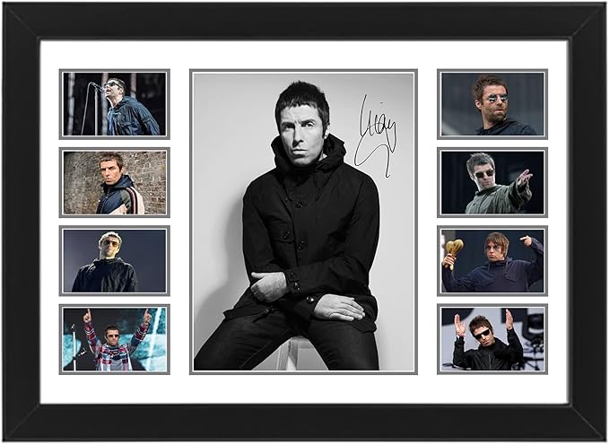 AllStarMedia Liam Gallagher Autograph Collage Poster Print - Limited Edition Signed Poster - A Unique Gift for the Fan Or Collector