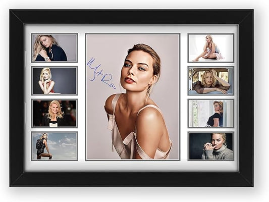 Margot Robbie Signed Poster Print- Limited Edition Autograph Fan Gift – Collectible Memorabilia Merchandise, gift idea