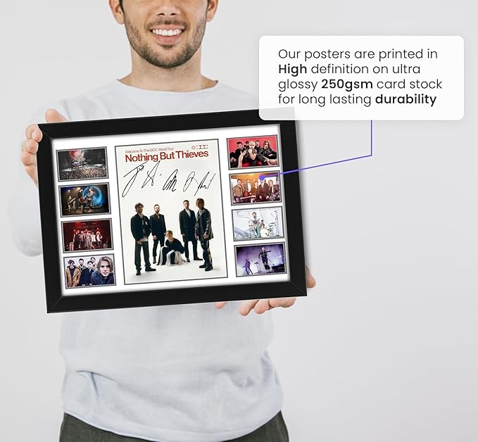 Nothing but Thieves Signed Poster Print- Limited Edition Autograph Fan Gift – Collectible Memorabilia Merchandise