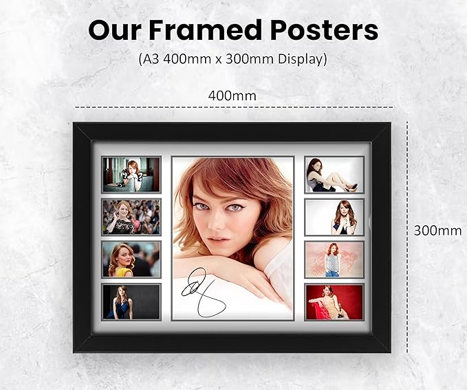 Emma Stone Signed Poster Print- Limited Edition Autograph Fan Gift – Collectible Memorabilia Merchandise | Hollywood actress Poster