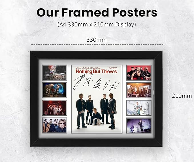 Nothing but Thieves Signed Poster Print- Limited Edition Autograph Fan Gift – Collectible Memorabilia Merchandise