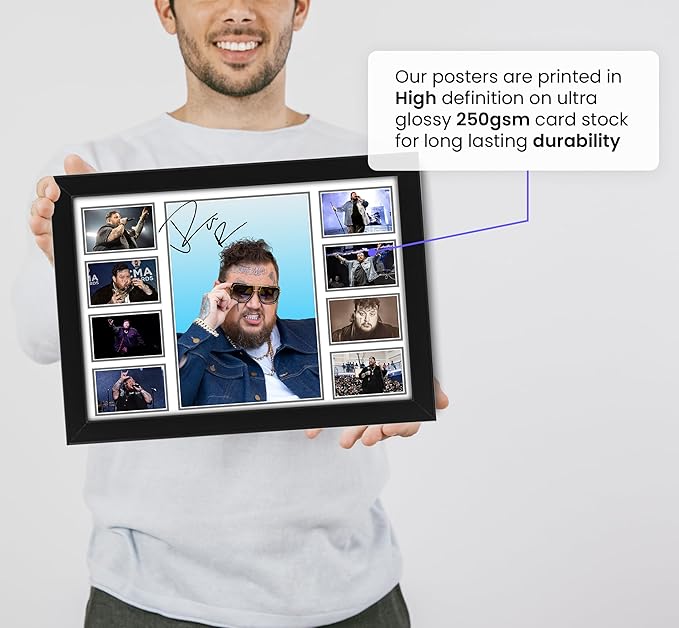 Jelly Roll Signed Poster – Limited Edition Collectible for Fans – Autographed Music Memorabilia