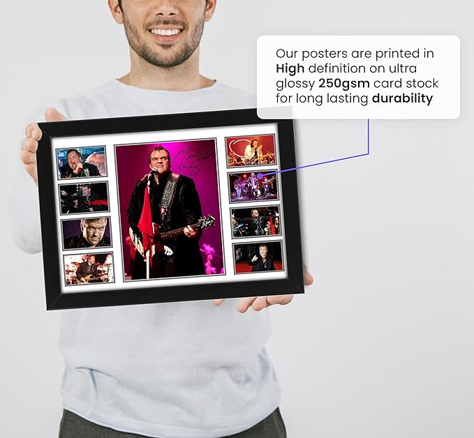 Meat Loaf Signed Poster Print- Limited Edition Autograph Fan Gift – Collectible Memorabilia Merchandise