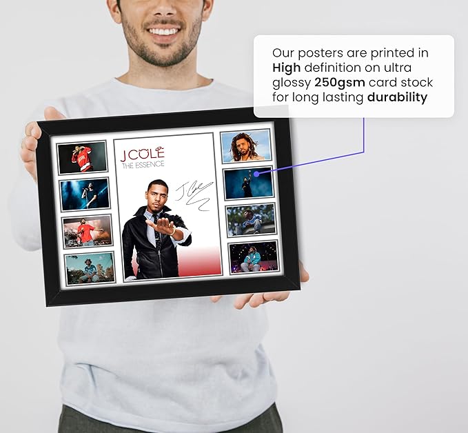 J Cole Signed Poster Print- Limited Edition Autograph Fan Gift – Collectible Memorabilia Merchandise