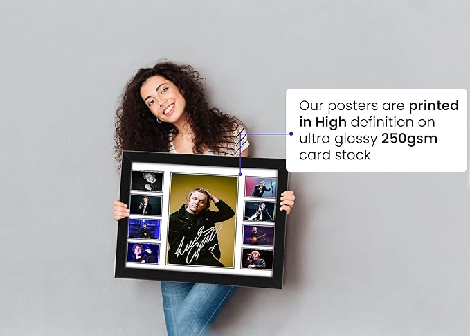 AllStarMedia Lewis Capaldi Autographed Collage Poster Print - Limited Edition Signed Gift