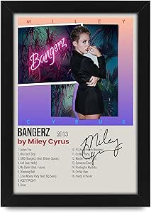 Miley Cyrus Bangers Album Cover Signed Poster Print- Limited Edition Autograph Fan Gift – Collectible Memorabilia Merchandise