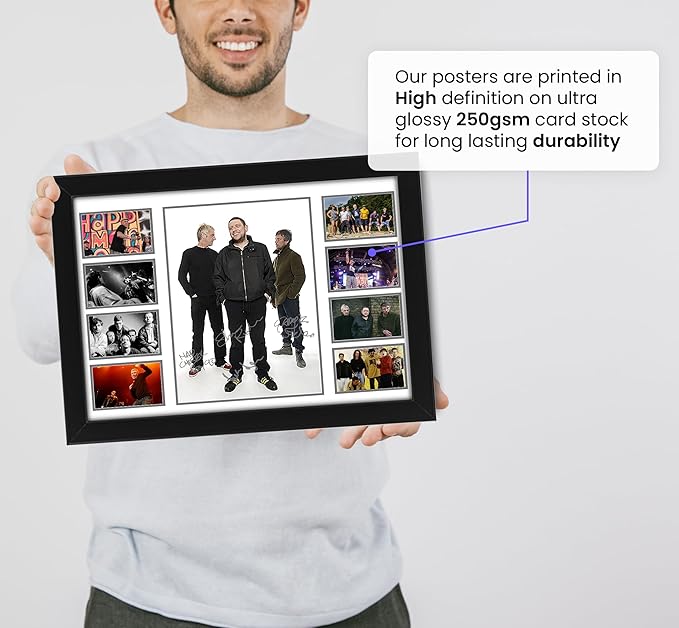 Happy Mondays Signed Poster Print- Limited Edition Autograph Fan Gift – Collectible Memorabilia Merchandise