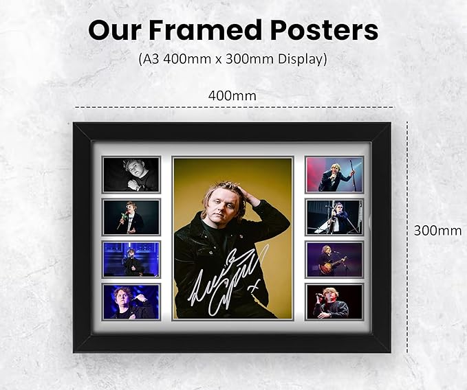 AllStarMedia Lewis Capaldi Autographed Collage Poster Print - Limited Edition Signed Gift