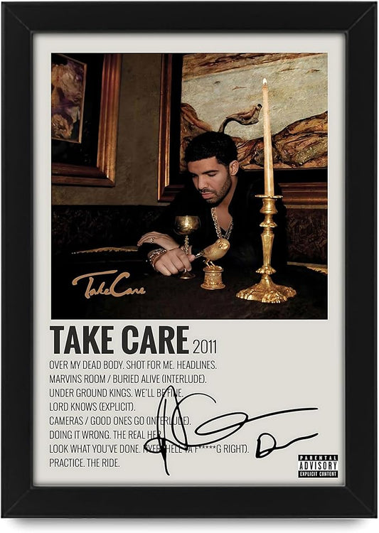 AllStarMedia Drake Take Care Album Cover Signed Poster - Autograph Print Display, Fan Merchandise Gift